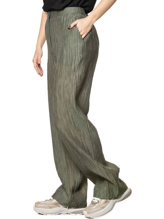 Damen Stoffhose Grün