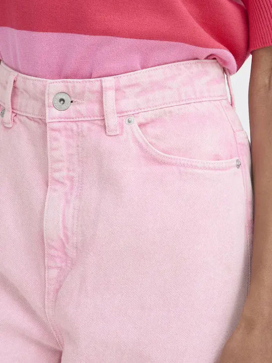 Women's Fabric Trousers in Loose Fit Cameo Pink