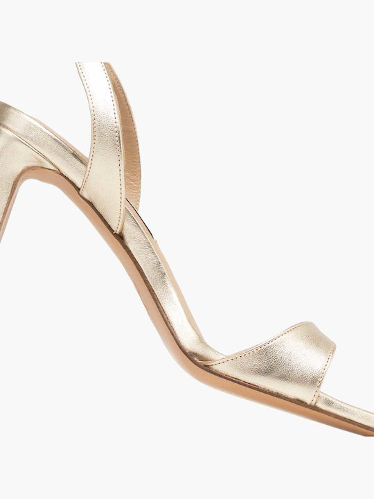 Leather Gold Sandals