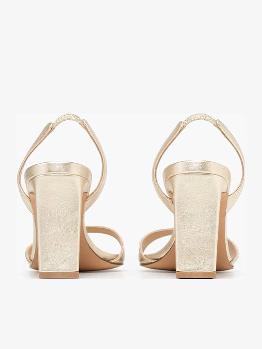 Leather Gold Sandals