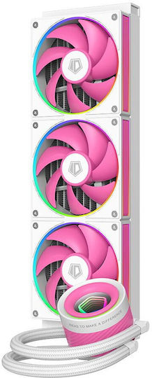 ID-Cooling FX360 Infinity Υδρόψυξη AIO CPU με 3 Ανεμιστήρες 120mm και ARGB Φωτισμό Ροζ