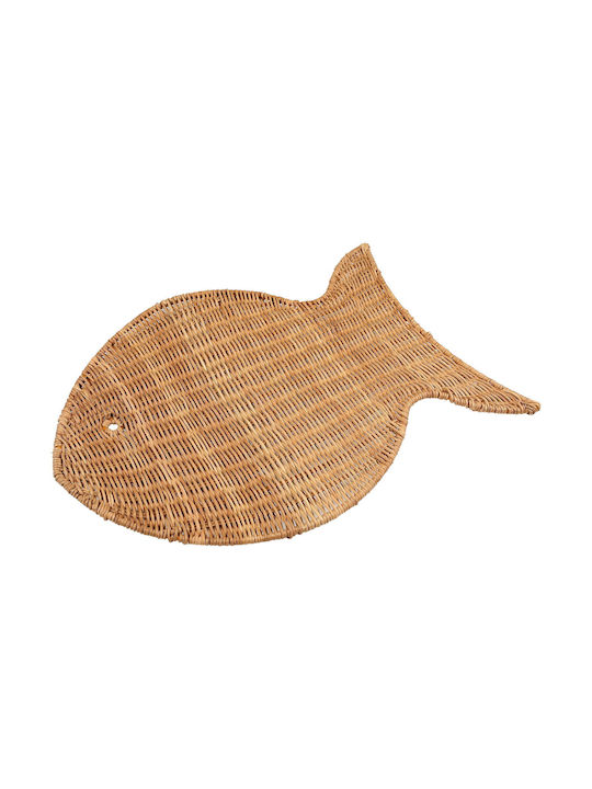 Polihome Σουπλά Rattan Καφέ 43x33cm