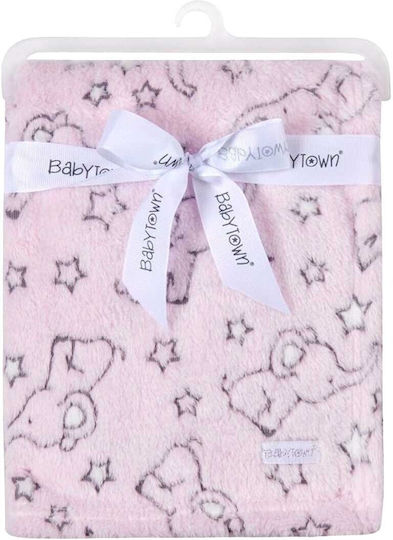 Babytown Κουβέρτα Αγκαλιάς & Λίκνου Elephant 75x90εκ.