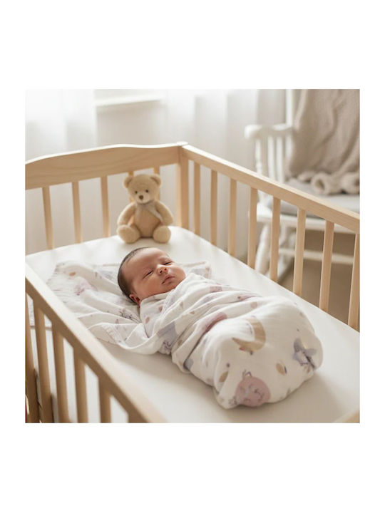 Gamberritos Kids Sweet Dreams Σελτεδάκι από Μουσελίνα Μπεζ 120x120εκ.