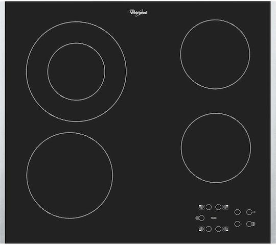 Whirlpool Κεραμική Εστία Αυτόνομη με Λειτουργία Κλειδώματος 58x51εκ.