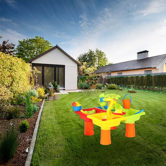 ikonka Sandbox Playground Toy with Multicolour Slide for Ages 3+