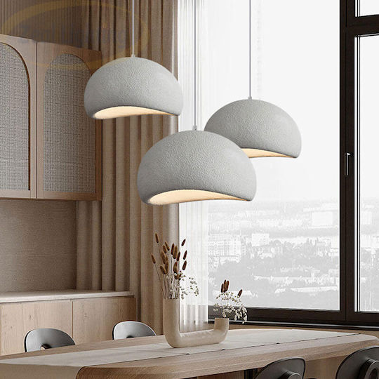 Home Lighting Pendant Κρεμαστό Φωτιστικό Λευκό με Ντουί E27 40x40εκ.