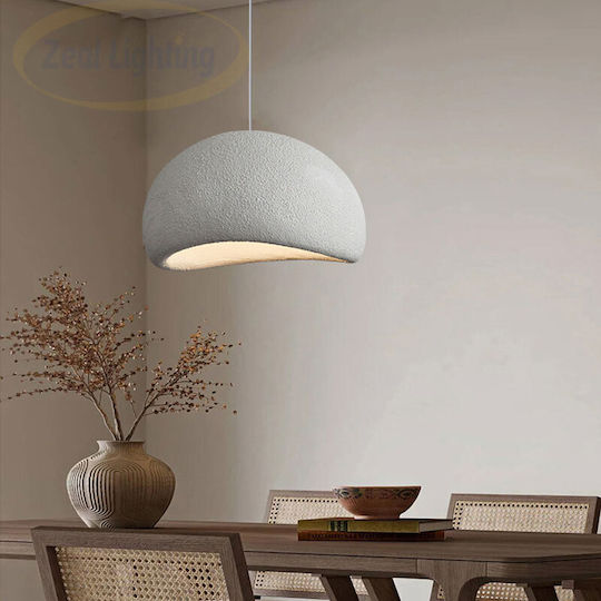 Home Lighting Pendant Κρεμαστό Φωτιστικό Λευκό με Ντουί E27 40x40εκ.