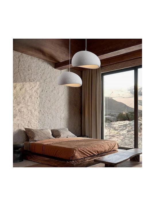 Home Lighting Pendant Ceiling Light White with E27 Socket 40x40cm
