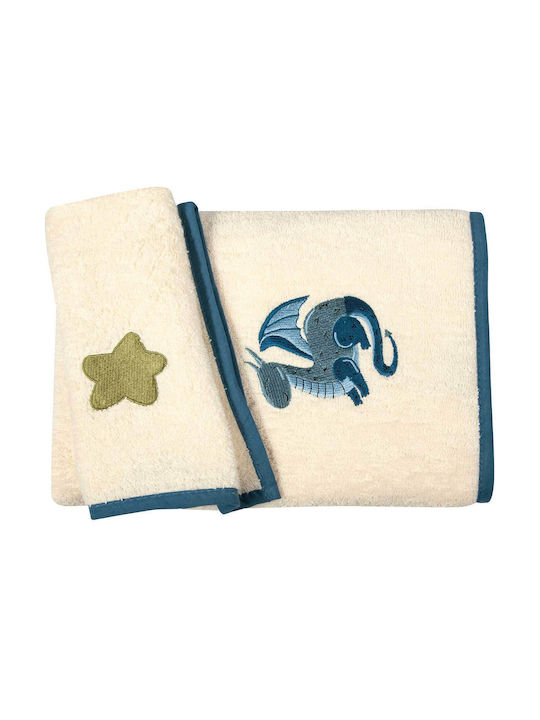 Greenwich Polo Club Σετ Βρεφικές Πετσέτες 2τμχ Baby Essential Βάρους 400gr/m²
