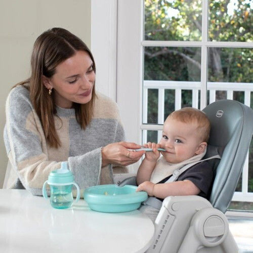 Chicco Βρεφικό Κουτάλι από Σιλικόνη για 8+ μηνών Μπεζ