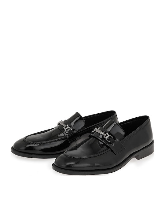 Δερμάτινα Ανδρικά Loafers σε Μαύρο Χρώμα