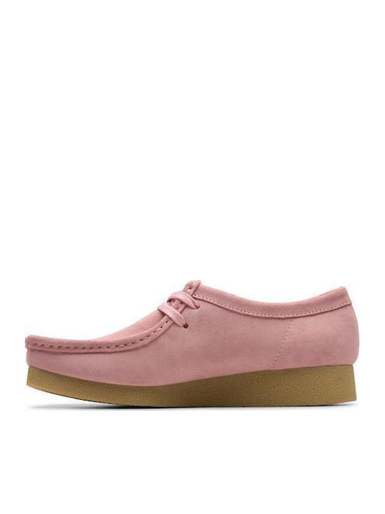 Wallabee Evo Δερμάτινα Γυναικεία Μοκασίνια σε Ροζ Χρώμα