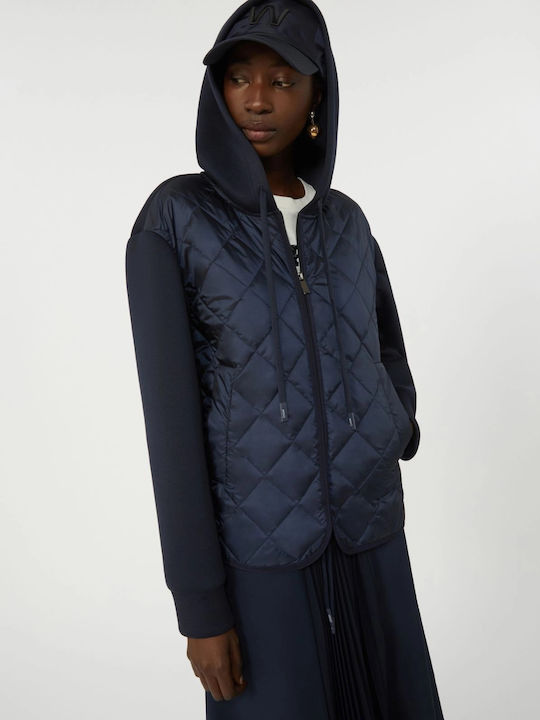 Women's Puffer Jacket Waterproof for Winter Navy