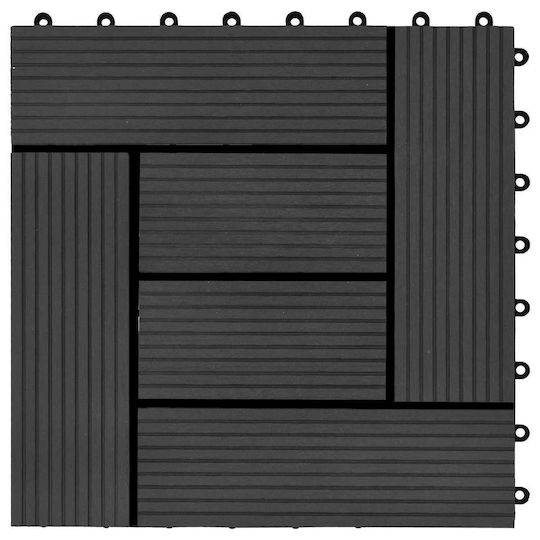 vidaXL Material for Garden Flooring from WPC 30x30cm 11 Pieces