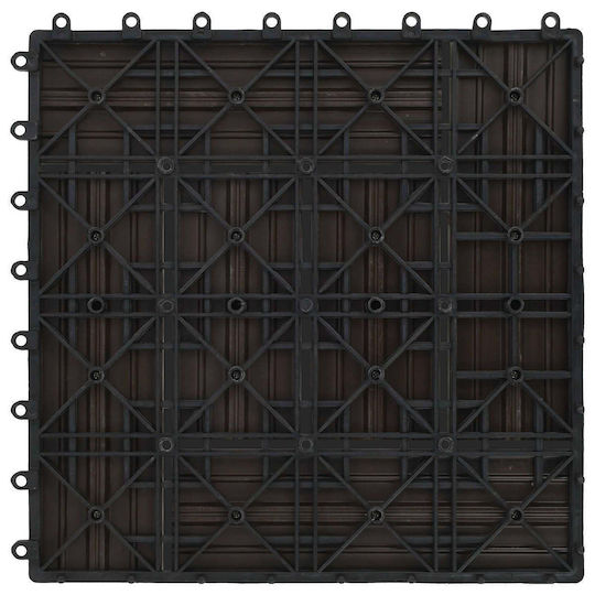 vidaXL Material for Garden Flooring from WPC 30x30cm 11 Pieces