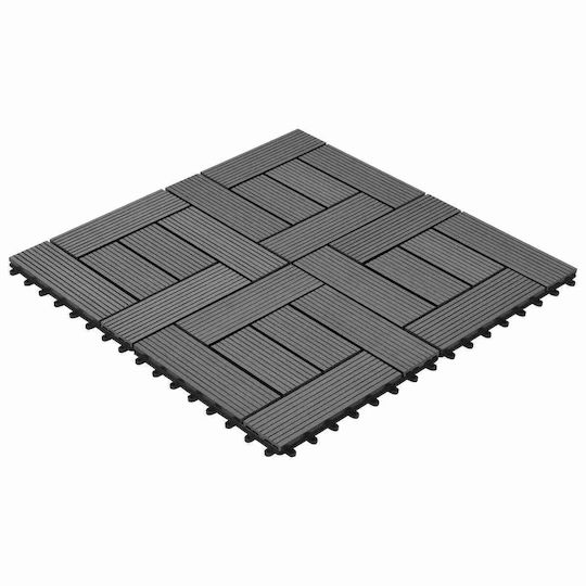 vidaXL Material for Garden Flooring from WPC 30x30cm 11 Pieces