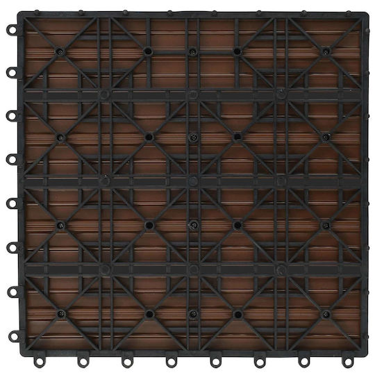 vidaXL Material for Garden Flooring from WPC 30x30cm 11 Pieces