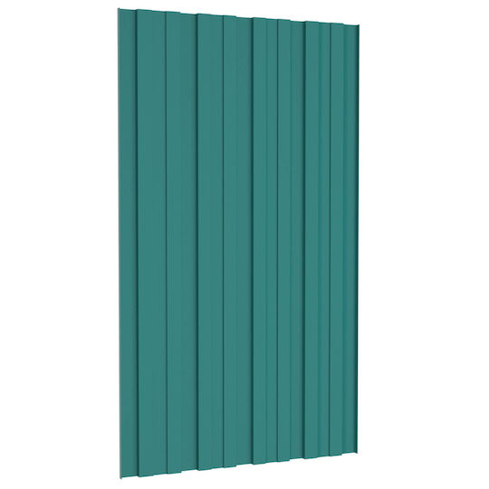 vidaXL Material De Construcție Pentru Garduri De Grădină Din Oțel 80x45x45cm 36 Bucăți Verzi