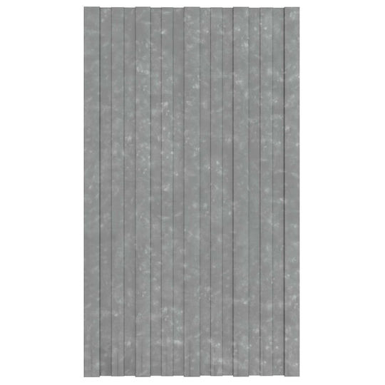 vidaXL Material De Construcție Pentru Garduri De Grădină Din Oțel 80x45x45cm 12 Bucăți Argintii