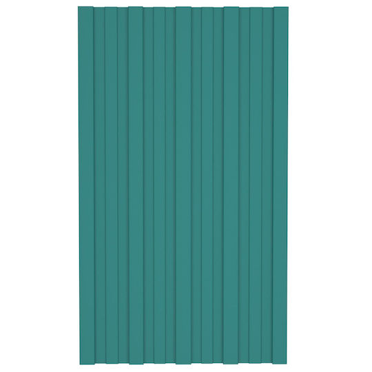 vidaXL Material De Construcție Pentru Garduri De Grădină Din Oțel 80x45x45cm 36 Bucăți Verzi