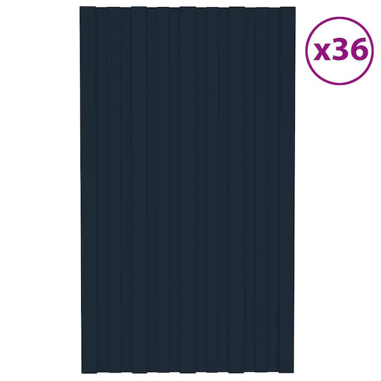 vidaXL Material De Construcție Pentru Garduri De Grădină Din Oțel 80x45x45cm 36 Bucăți