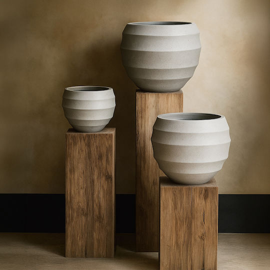 InTheBox Mgo Übertopf Gray 54.3x54.3x47.5εκ.