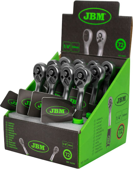 JBM Ratchet 1/4" 14.5cm with 72 Blades