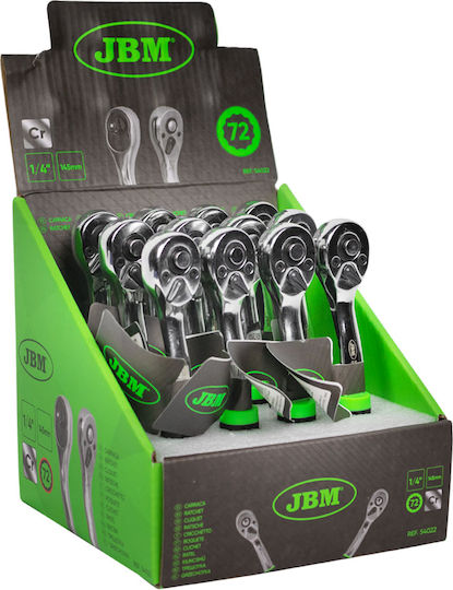 JBM Ratchet 1/4" 14.5cm with 72 Blades