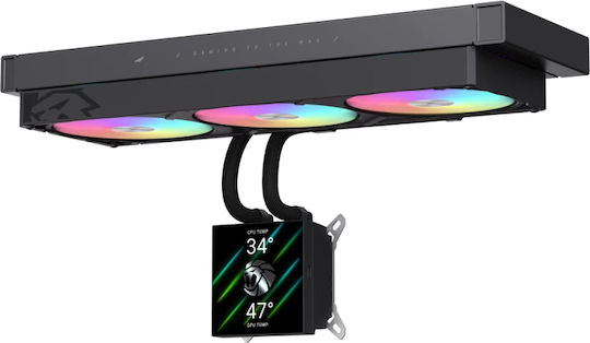 GameMax Glacier 360 Υδρόψυξη AIO CPU με 3 Ανεμιστήρες και ARGB Φωτισμό