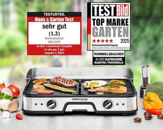 Rommelsbacher Επιτραπέζια Ηλεκτρική Ψησταριά 2000W