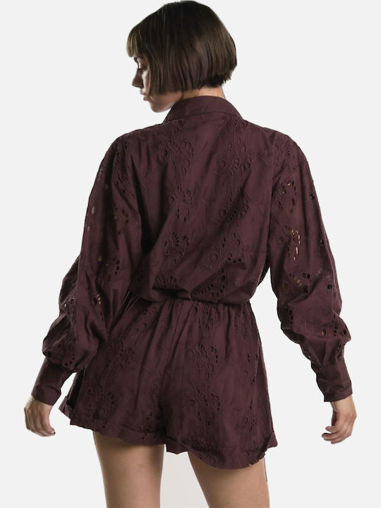 Glamorous Women's Shorts Burgundy