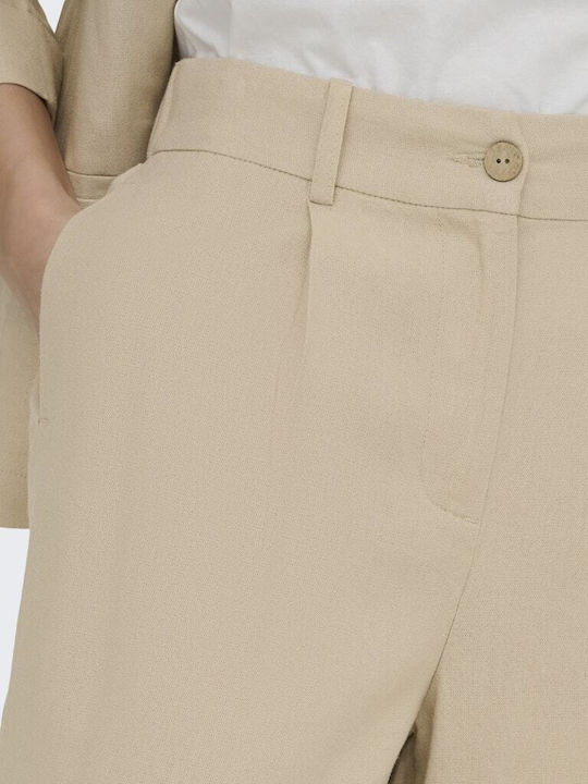 Дамски Ленен Шортс Oxford Tan