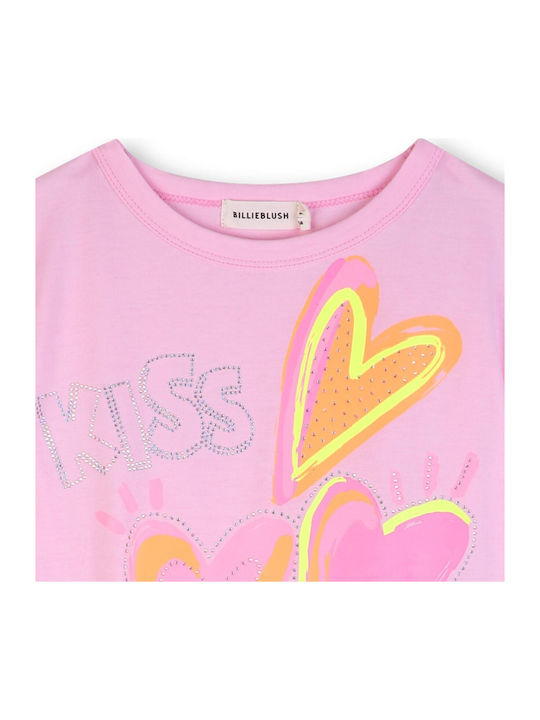 Girls Dress Short Sleeve Pink