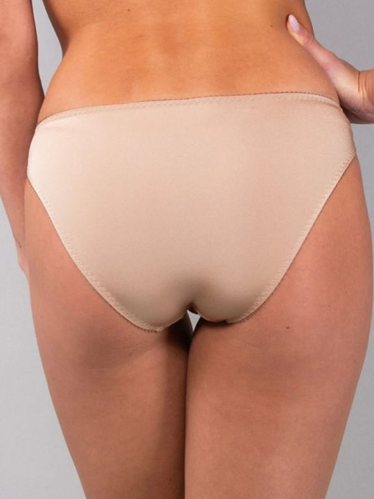 Damen-Slips 2er Pack mit Spitze Beiges