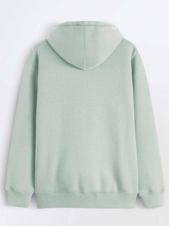 Sweatshirt With Sage Hood H0080F