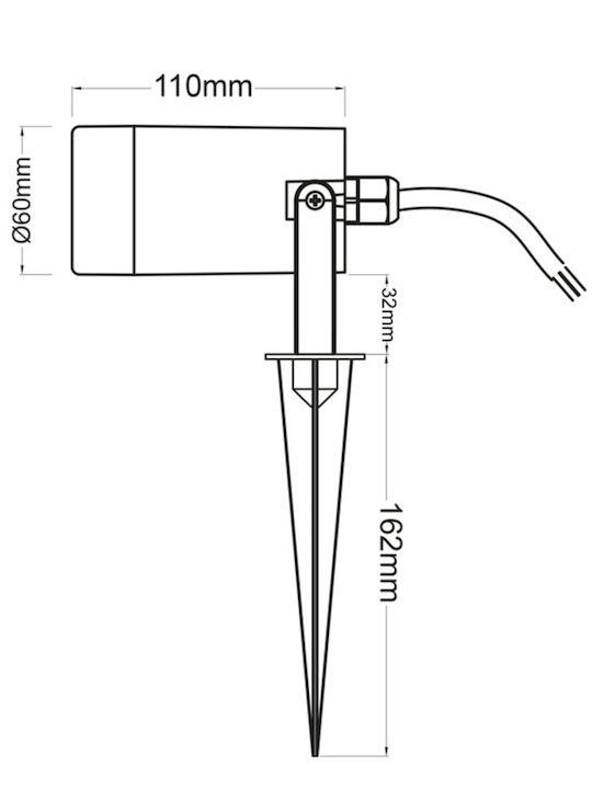 Aca Waterproof Led Light Fixture SL7030R
