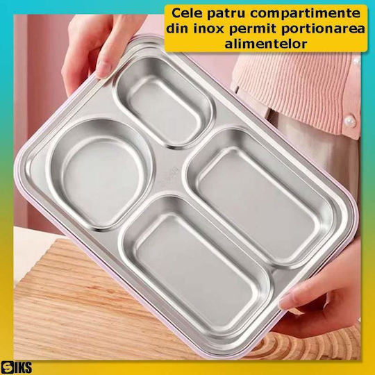 Cutie De Prânz Pentru Copii Din Inoxidabil Tematică Fotbal 0.9 Litri Izotermică Verde 26 x 19 x 7 cm