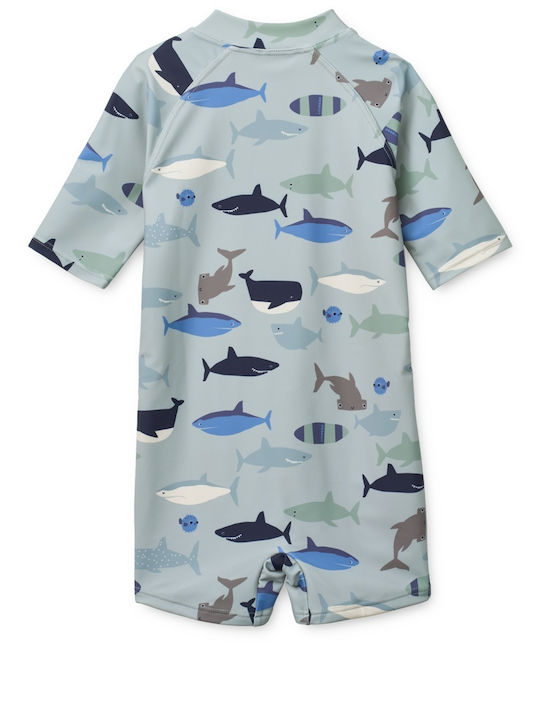 Liewood Shark Kids One-Piece Swimwear Dove Blue Liewood Shark Kids One-Piece Swimwear Dove Blue