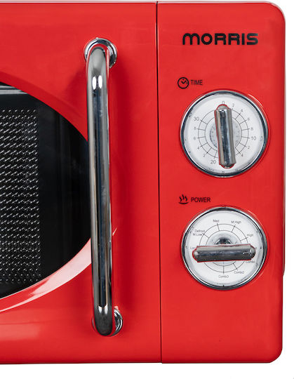 Morris Microwave Oven with Grill 20lt Red