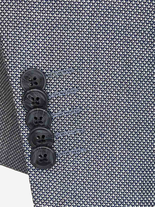 Men’s Suit Jacket With Slim Fit Blue