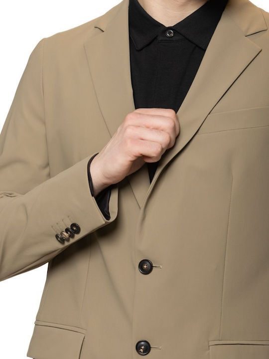 Summer Men’s Suit Jacket with Slim Fit Orange