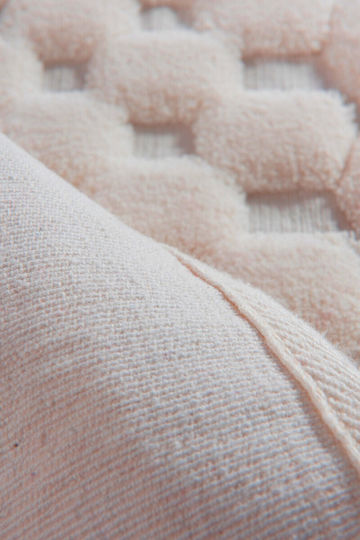 Lenjerii Deosebite Non-Slip Set Cotton Bath Mats Powder 2 Pieces