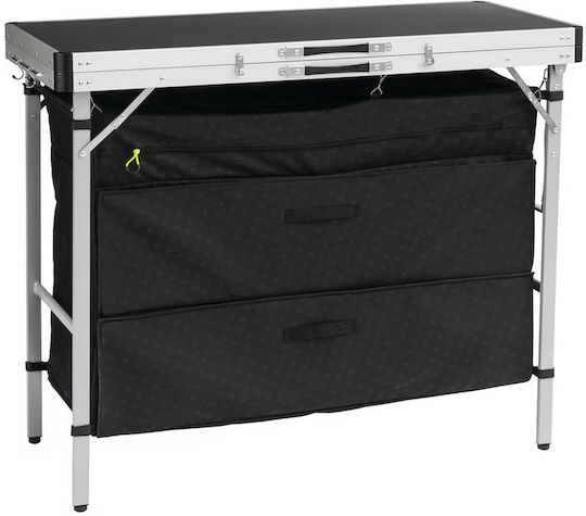 Outwell Steel Camping Cupboard for Camping Foldable 136x54x90cm Black