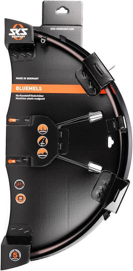 Sks Bluemels Streifen Fahrrad-Schutzbleche Satz Schwarz Größe 28" 45 Mm