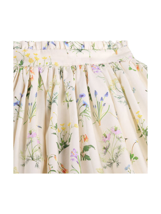 Kids Skirt Floral Beige