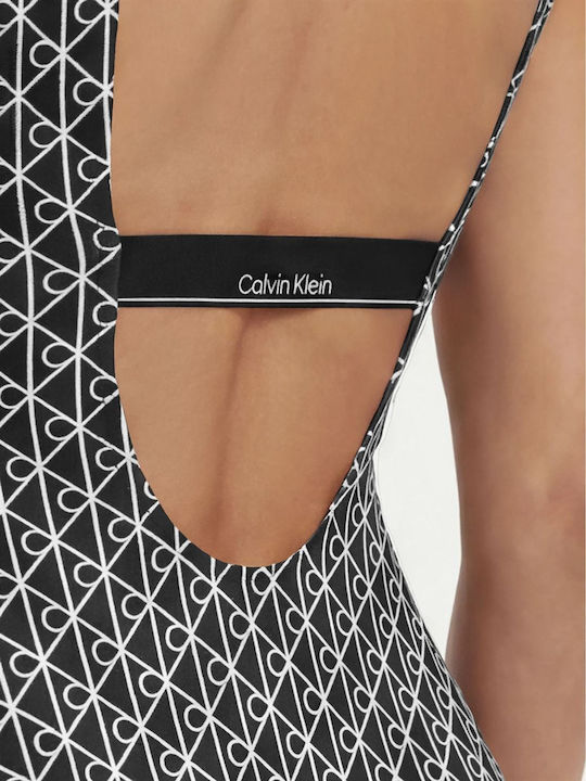 Tankini Swimsuit Emblem Black