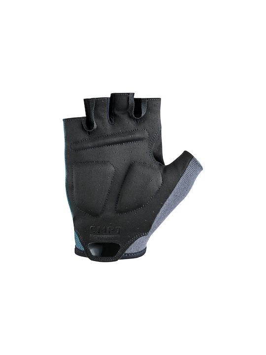 CUBE Cmpt Comfort Half Finger Cycling Gloves Blue