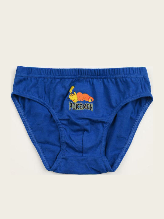 Superheroes Kids Set With Panties Blue White Light Blue 3 Pieces