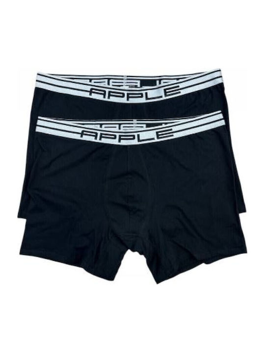 Herren Boxershorts Schwarz-Blau 2er Pack